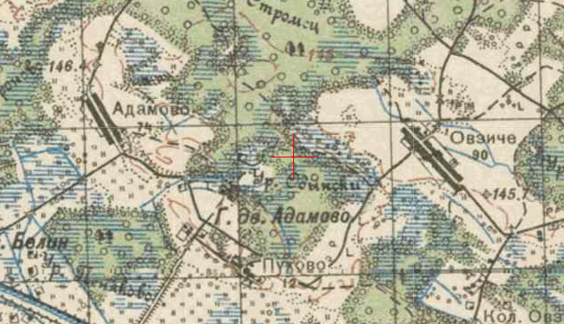 RKKA map of Adamovo