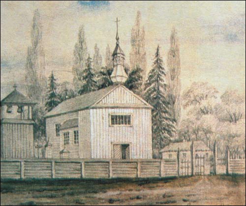 Napoleon Orda sketch of Uniate church