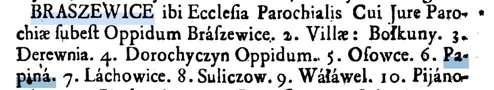 Christian Catholic settlements 1726