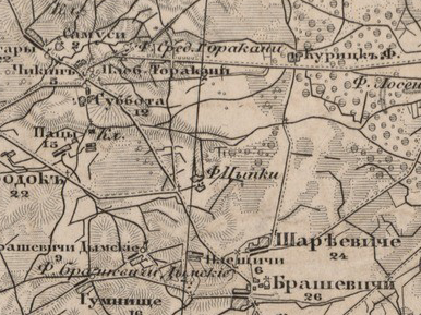 Military topographic map 1846-1863