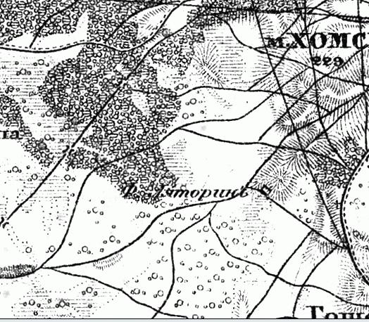 Military topographic map 1846-1863