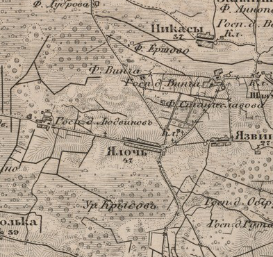 Military topographic map 1846-1863