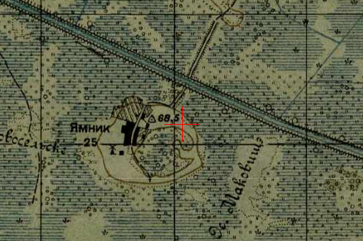 One-verst map of Jamnik