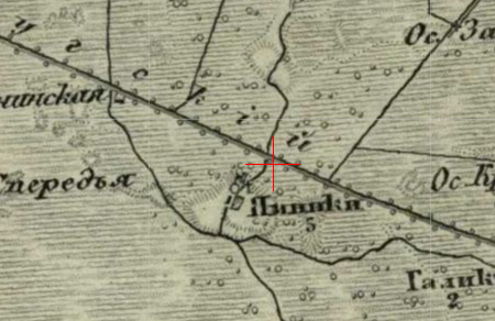 Three-verst map of Jamnik