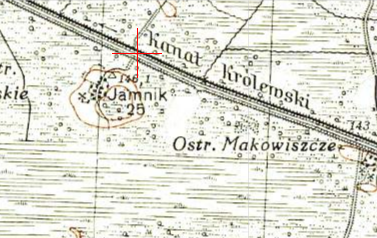 Polish WIG map of Jamnik