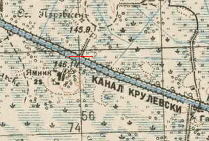 Red Army map of Jamnik