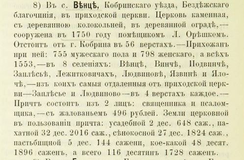 Description of churches 1899