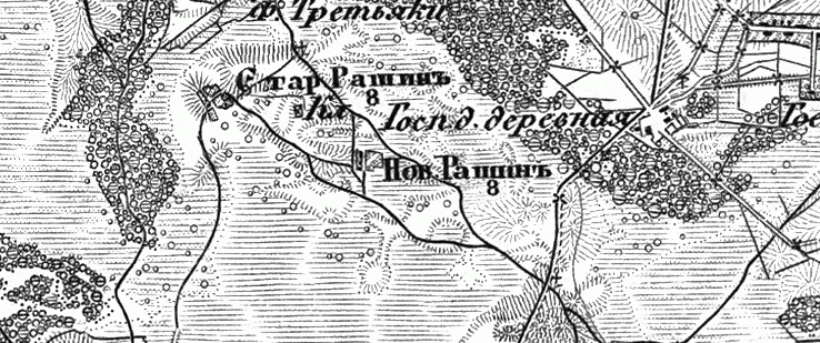 Military topographic map 1846-1863