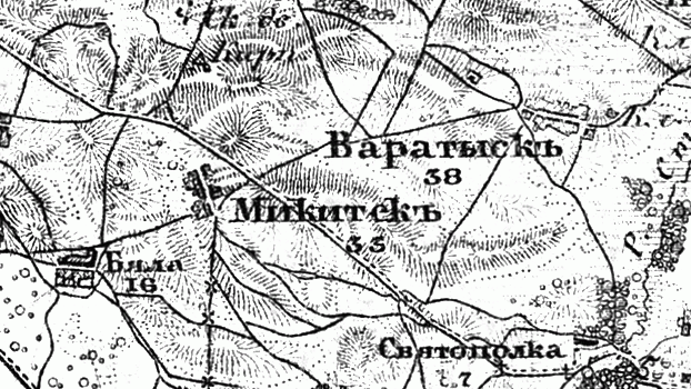Military topographic map 1846-1863