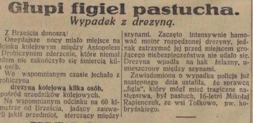 Newspaper article 1931