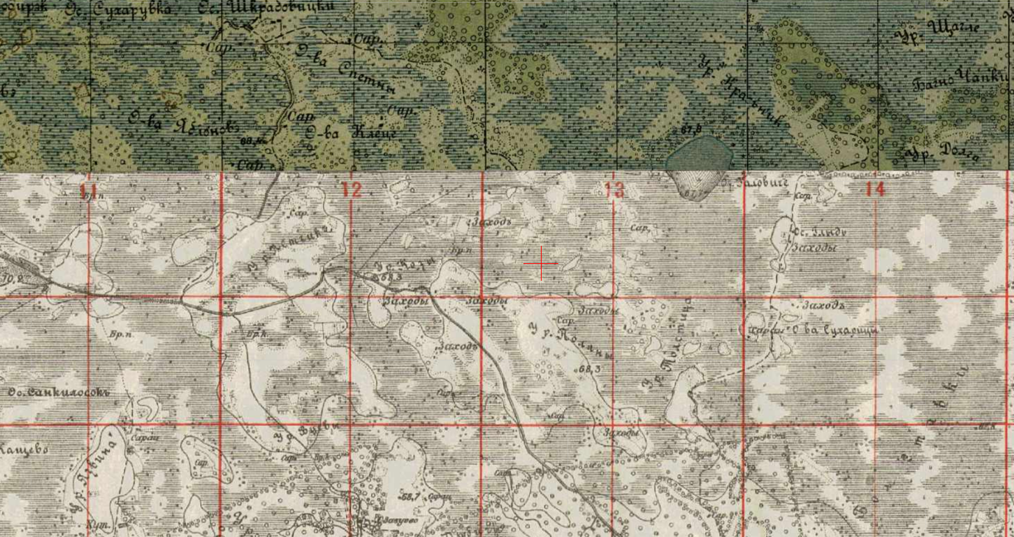 One-verst map