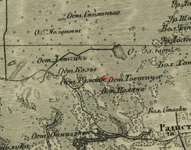 Three-verst map