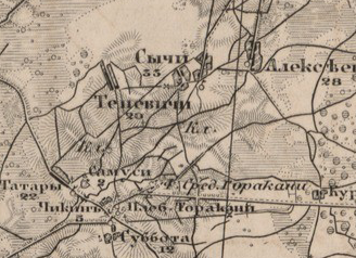 Military topographic map 1846-1863