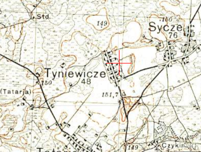 Polish WIG map of Tyniewicze