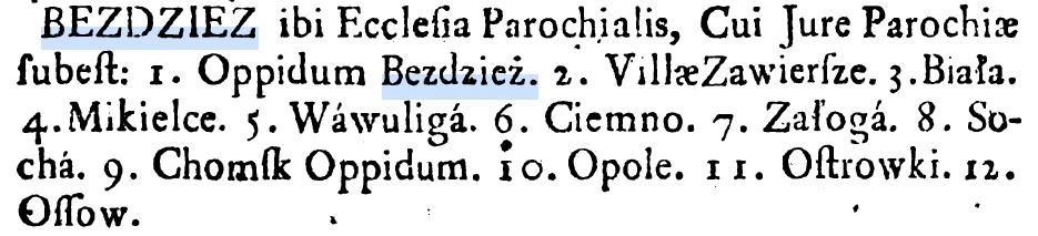 Christian Catholic settlements 1726