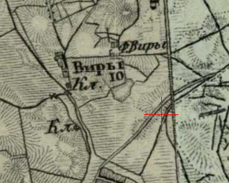 Three-verst map of Wiry