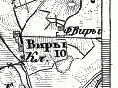 Military topographic map 1866