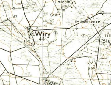 Polish WIG map of Wiry