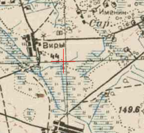 Red Army map of Wiry