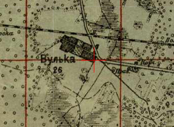 One-verst map of Wólka
