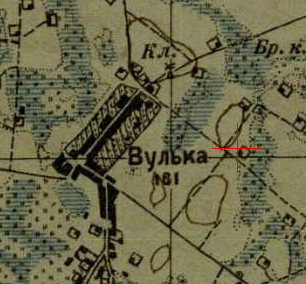 One-verst map of Wólka