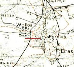 Polish WIG map of Wólka (Braszewicze)