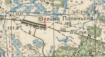 Red Army map of Wólka Popinska