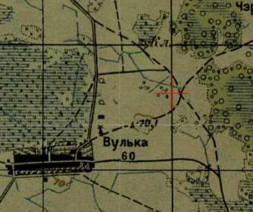 One-verst map of Wólka Rodowiecka