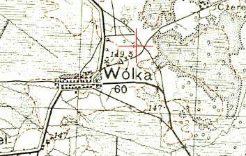 Polish WIG map of Wólka Rodowiecka