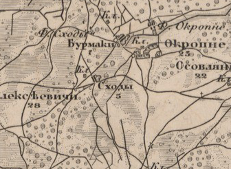 Military topographic map 1843-1863