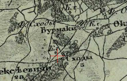 Three-verst map of Wschody