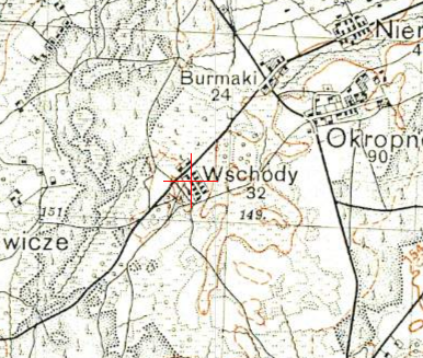 Polish WIG map of Wschody