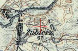 Polish WIG map of Zabierz