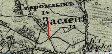 Three-verst map of Zajelenie
