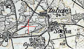 Red Army map of Zaluze