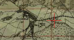 One-verst map of Zaniwie