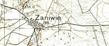 Polish WIG map of Zaniwie