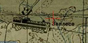 One-verst map of Zaplesie