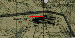 One-verst map of Zarzeczka