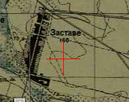 One-verst map of Zastawie