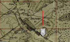 One-verst map of Ziolowo