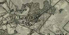 Three-verst map of Ziolowo
