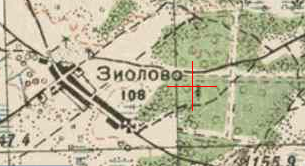 Red Army map of Ziolowo